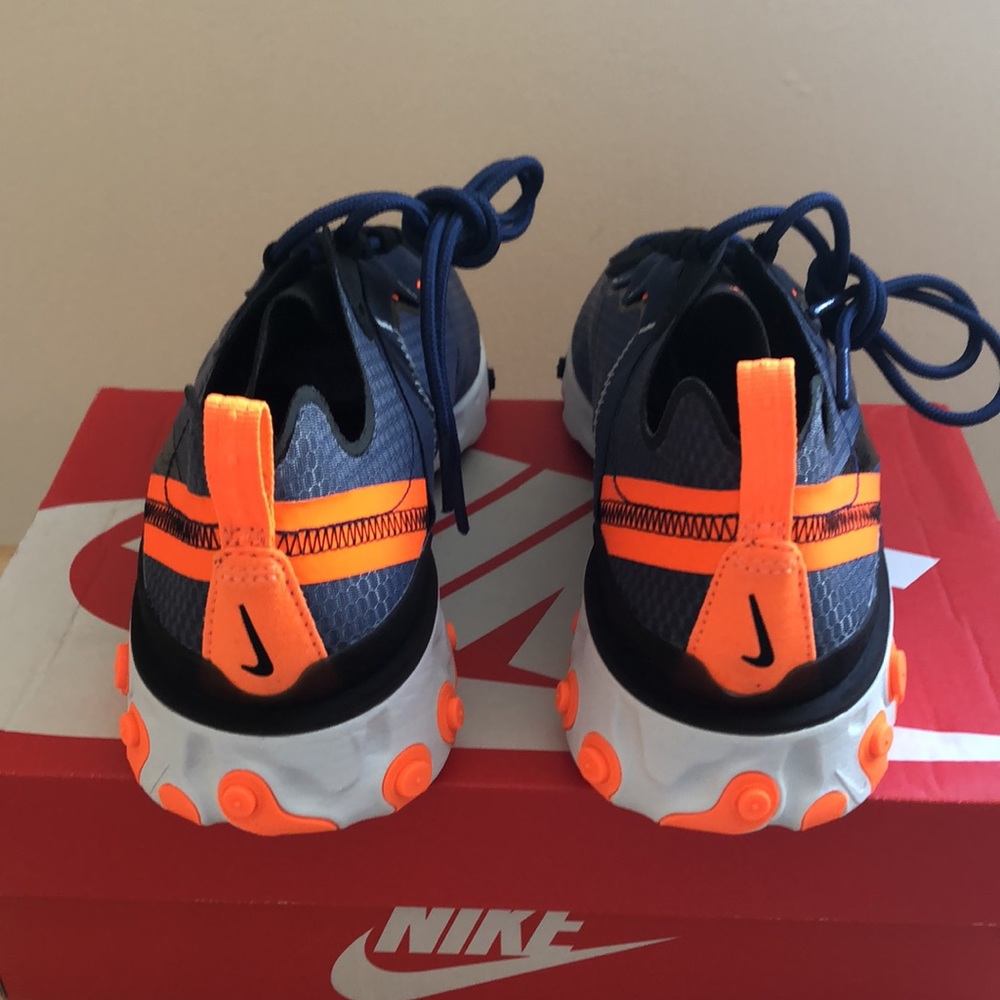 💙🧡NIKE REACT ELEMENT 55 SE SNEAKERS🧡💙 - Picture 5 of 7